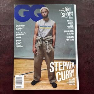 GQ Magazine Stephen Curry Feb/2022 - Warriors Basketball Edition